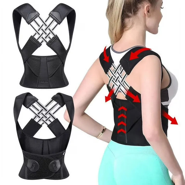 X Posture Corrector Belt for Men & Women | FlexFit Back Support Brace | Lumbar & Spine Alignment Belt | Lower Back Pain Relief & Posture Trainer
