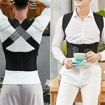 X Posture Corrector Belt for Men & Women | FlexFit Back Support Brace | Lumbar & Spine Alignment Belt | Lower Back Pain Relief & Posture Trainer