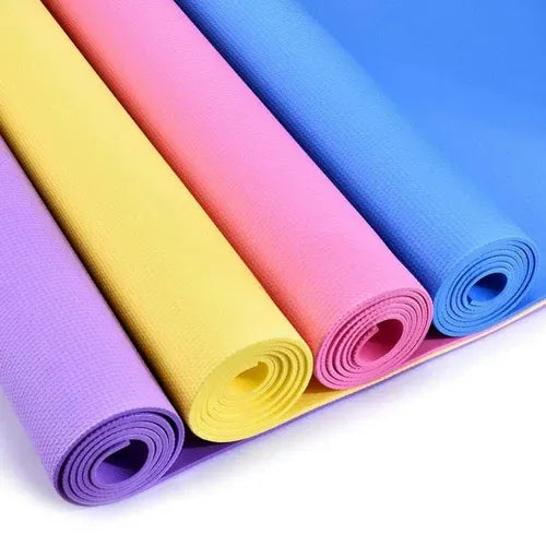 Yoga Mat Set with Knee Pad Pair & Yoga Brick | Lightweight, Washable, Non-Slip Yoga Mat for Home Gym, Travel & Workout