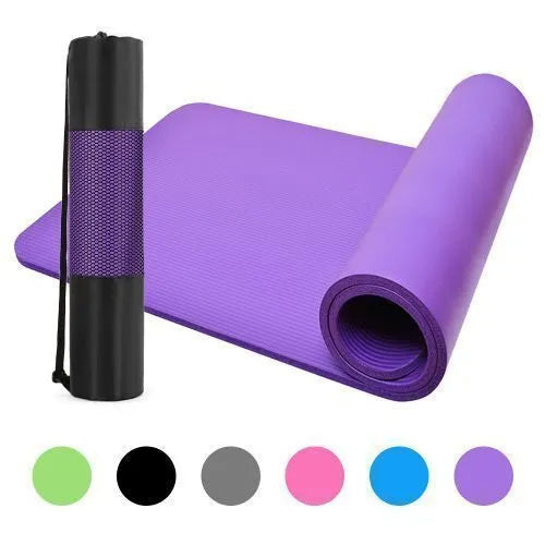 Yoga Mat Set with Knee Pad Pair & Yoga Brick | Lightweight, Washable, Non-Slip Yoga Mat for Home Gym, Travel & Workout
