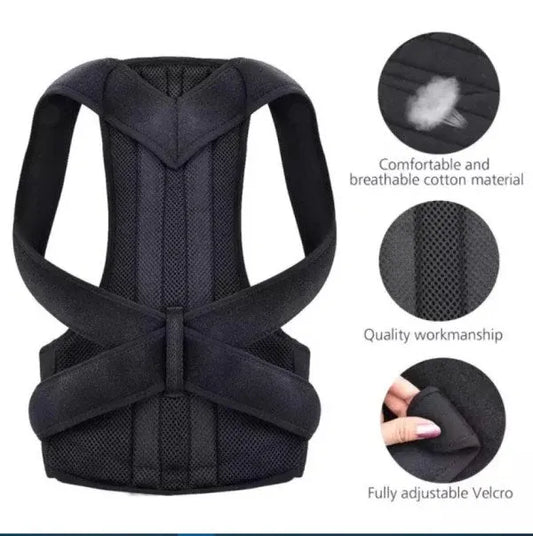 Iron Strip Posture Corrector Belt for Men & Women | Adjustable Back Support Belt | Shoulder & Spine Alignment Brace | Back Pain Relief Belt for Better Posture