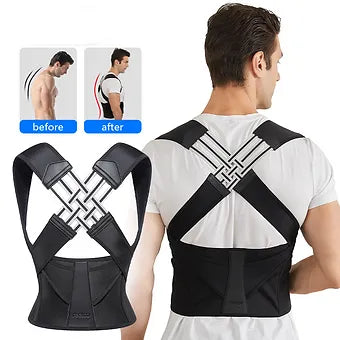 X Posture Corrector Belt for Men & Women | FlexFit Back Support Brace | Lumbar & Spine Alignment Belt | Lower Back Pain Relief & Posture Trainer