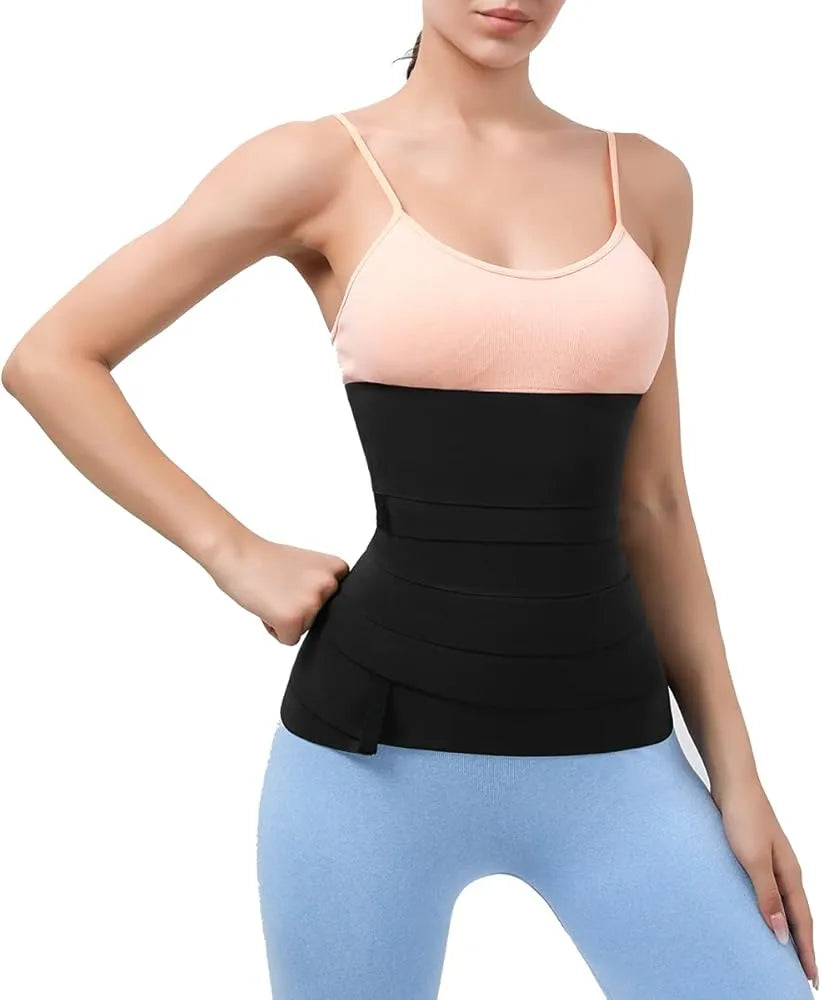 Sweat Waist Trimmer Belt for Men & Women | Tummy Control Slimming Belt | Hot Shaper Body Trainer | Premium Corset Shapewear for Fat Burn & Waist Shaping